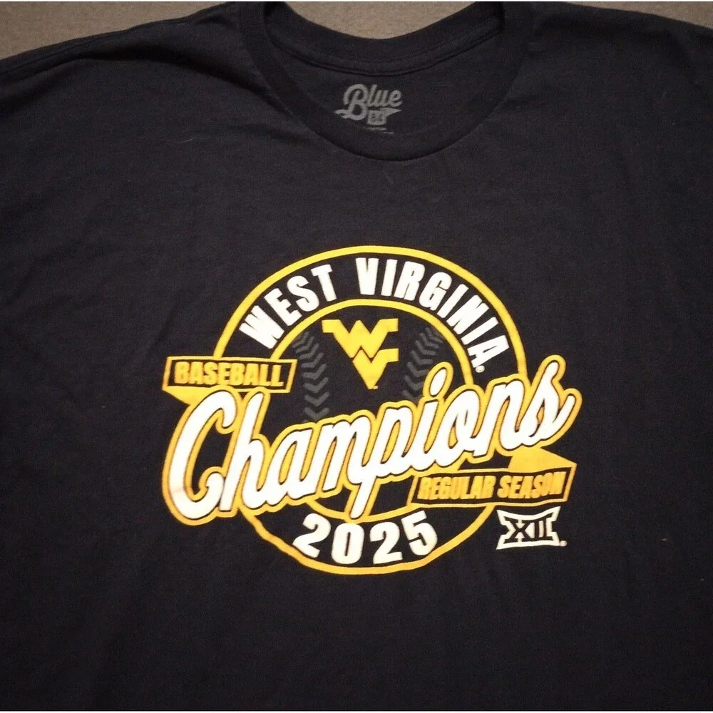 West Virginia Regular Season Champions 2025 Tshirt Mens XXL Blue 84